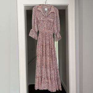 Misa LA Ruffled/Tiered Maxi Dress